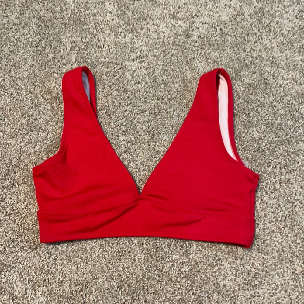 Red bikini top